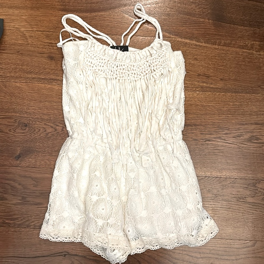 Boho chic trendy boutique short romper